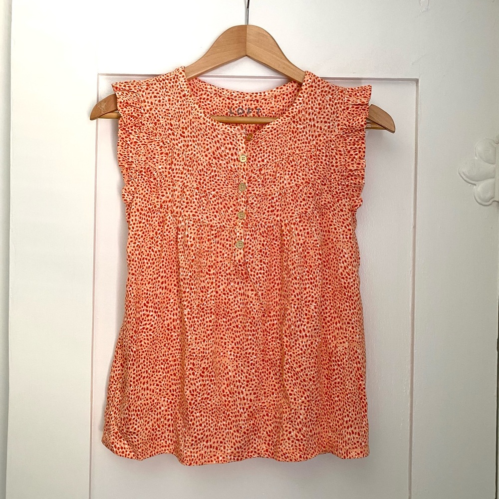 Loft Henley cotton blouse